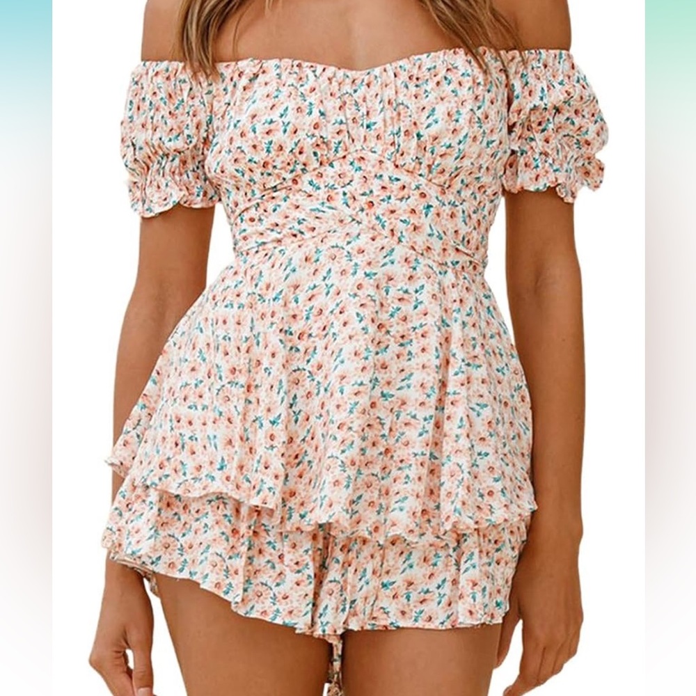 Printed Romper - image 1
